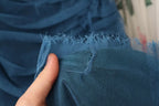 Dolce & Gabbana Blue Mesh Trim Ruched Tulle Sheath Dress