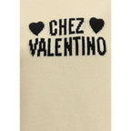 Valentino Beige Fleece Wool Sweatshirt