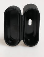 Dolce & Gabbana Black White Rubber Embossed Logo Accessory Airpods Case