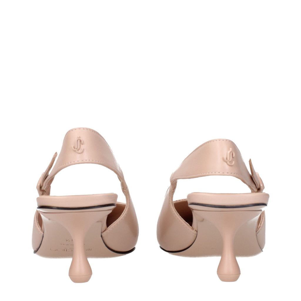 Jimmy Choo Pink Leather High Heel Pumps