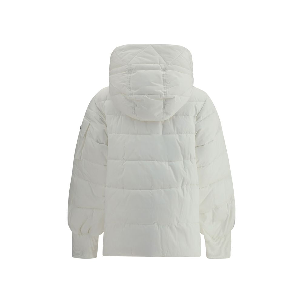 PINKO White Polyester Full-Length Jacket