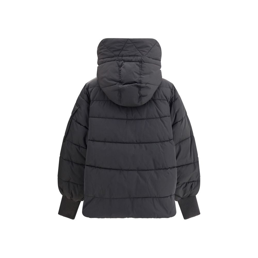 PINKO Black Polyester Full-Length Jacket