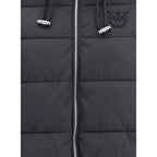 PINKO Black Polyester Full-Length Jacket
