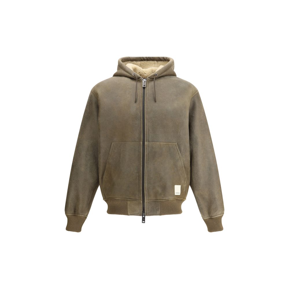 Emporio Armani Brown Lamb Ovis Aries Aries Bomber