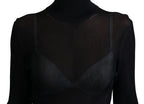 Dolce & Gabbana Black Turtleneck Slim Fit Pullover Sweater