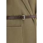 Jacob Cohen Brown Fleece Wool Coat