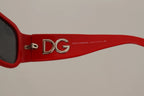 Dolce & Gabbana DG4027 Red Crystal Black Lens Shades Sunglasses