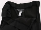 BENCIVENGA Black Stretch Straight Fit Dress Trousers Pants