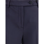 True Royal Blue Viscose Flared Pants