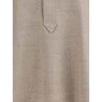 True Royal Beige Wool Shirt