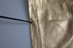 Dolce & Gabbana Gold High Waist Skinny Women Metallic Pants