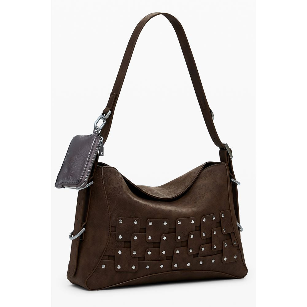 Desigual Marrone Poliuretano Women Handbag