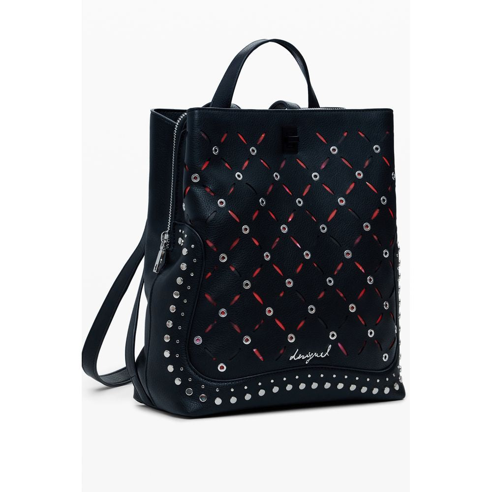 Desigual Nero Polyurethane Women Mini Backpack