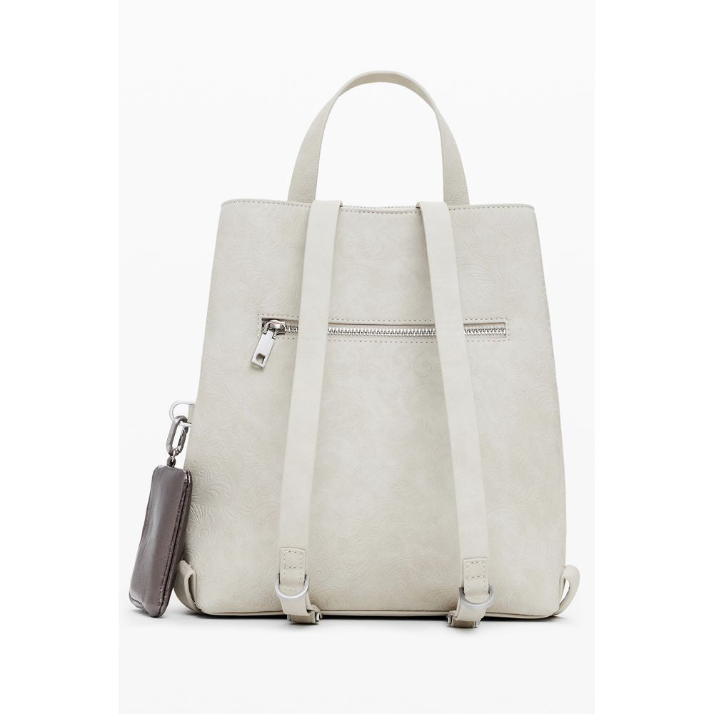 Desigual Beige Polyurethane Women Backpack