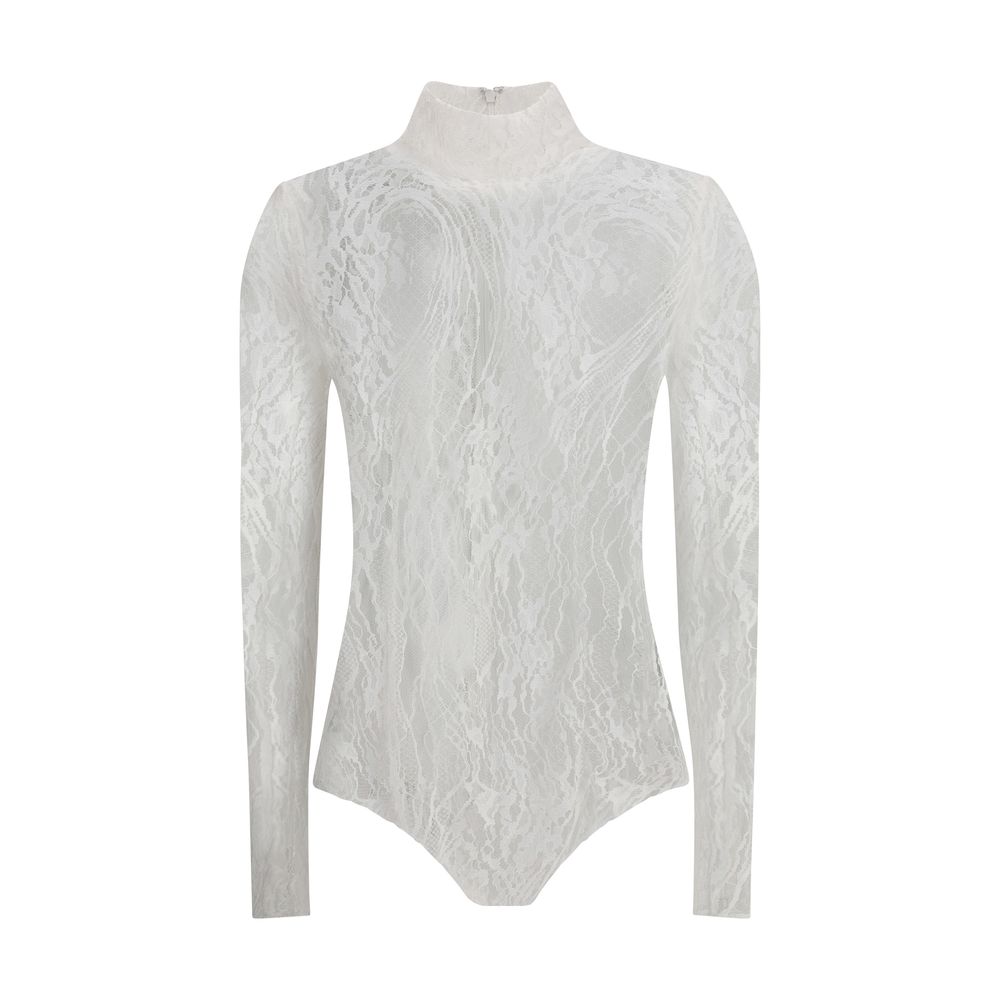 Balmain White Cotton Bodysuit