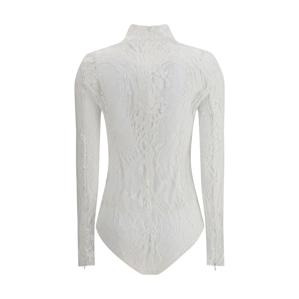 Balmain White Cotton Bodysuit
