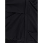 ALAINPAUL Black Polyamide Full-Length Jacket