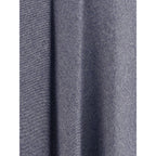 Sara Roka Blue Cotton Midi Skirt