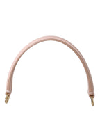 Dolce & Gabbana Strap Pink Leather Gold Tone Big Bag Handle Shoulder Strap