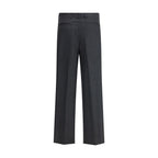 Vivienne Westwood Gray Fleece Wool Casual Pants