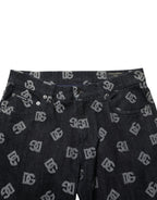 Dolce & Gabbana Black DG Monogram Cotton Skinny Denim Jeans