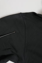 Dolce & Gabbana Black Logo FullZip Hooded Sweatshirt Sweater