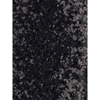 PINKO Black Polyester Midi Skirt