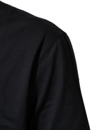 Dolce & Gabbana Black Logo Compass Cotton Crew Neck T-shirt