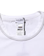 Dolce & Gabbana White Cotton Round Neck Men Underwear T-shirt