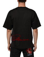 Dolce & Gabbana Black Marilyn Monroe Cotton Crew Neck T-shirt