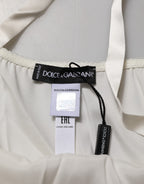 Dolce & Gabbana Off White Floral Lace Tank Lingerie Top Underwear