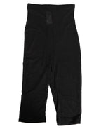 Dolce & Gabbana Black High Waist Tight Midi Trouser Underwear