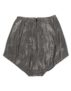 Dolce & Gabbana Gray Silk Stretch Slip Girdle Panty Underwear