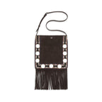 Valentino Garavani Brown Suede Leather Shoulder Bag