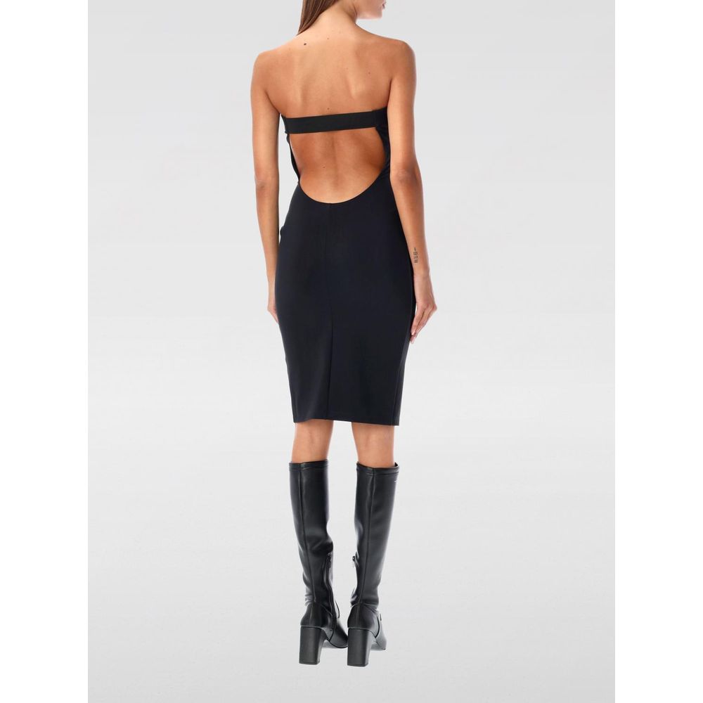 Coperni Black Cotton Cocktail Dress