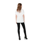 Only White Polyester T-Shirt