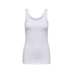 Only White Cotton Tank Tops