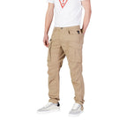 Replay Beige Cotton Cargo Pants