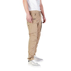 Replay Beige Cotton Cargo Pants
