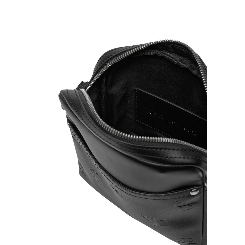 Calvin Klein Jeans Black Polyethylene Messenger Bag