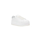 Calvin Klein Jeans Silver Leather Platform Sneakers