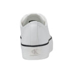 Calvin Klein Jeans Black And White Leather Platform Sneakers