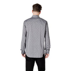 Guess Gray Cotton Dress Shirt