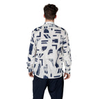 Antony Morato Blue Viscose Pattern Shirt