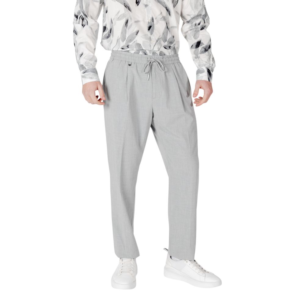 Antony Morato Gray Polyester Casual Pants