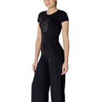Armani Exchange Black Cotton T-Shirt