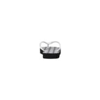 Armani Exchange Black And White Rubber Flip-Flop Sandals