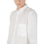 Hugo Boss White Linen Dress Shirt