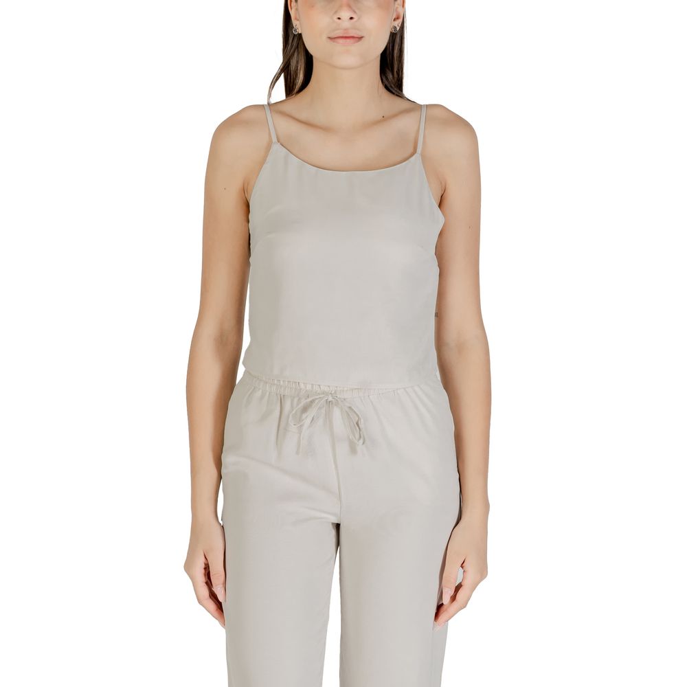 Only Beige Recycled Polyester Top
