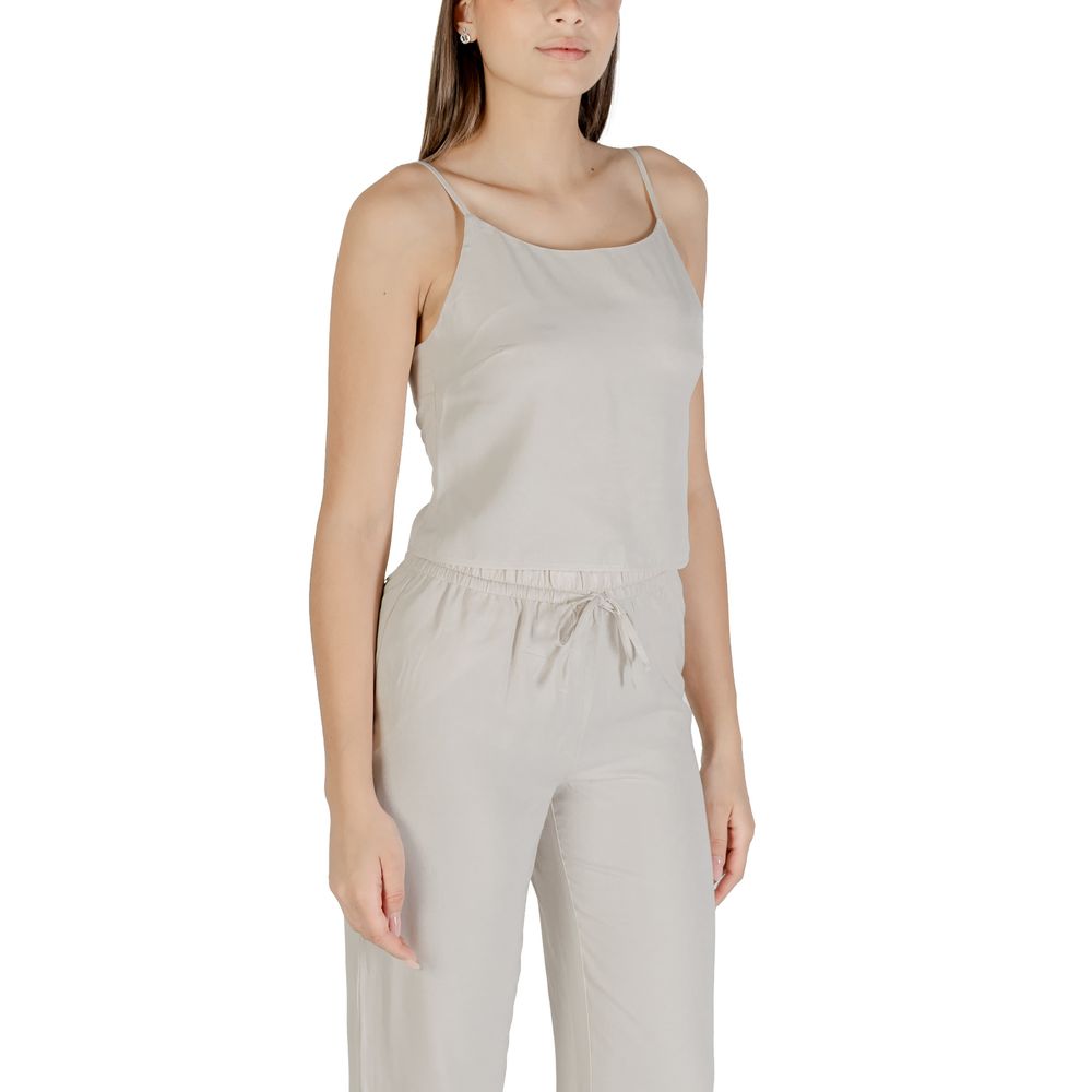 Only Beige Recycled Polyester Top